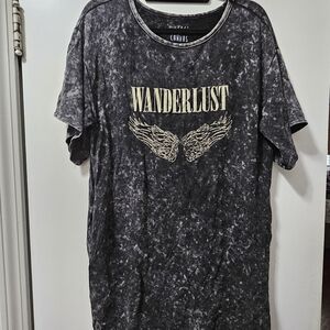 Wanderlust Graphic Tee Tunic Dress